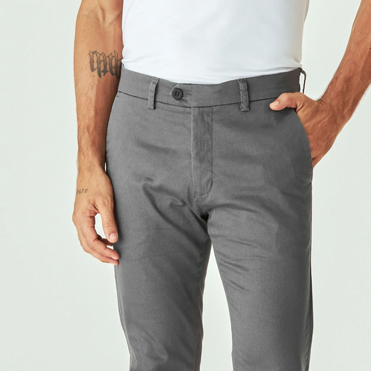 Pantalones de diario a medida en gris plomo