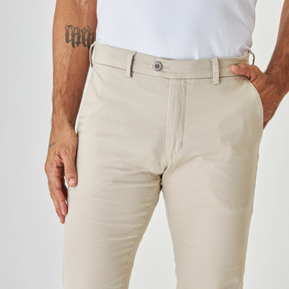 Pantalones beige de diario a medida