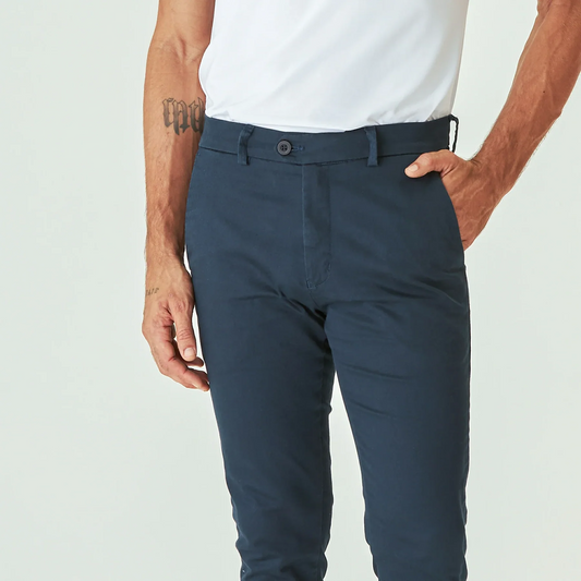 Pantalones de diario a medida en azul marino