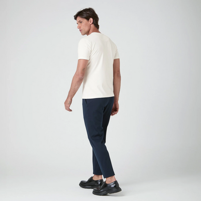 Camiseta de algodón Pima para hombre - Blanco roto