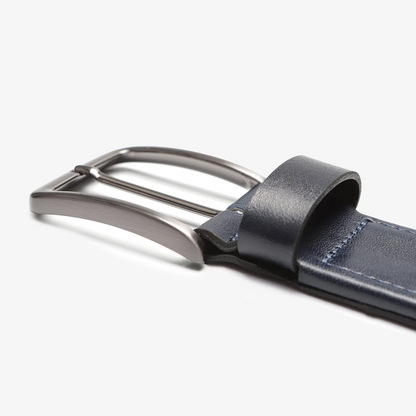 Cinturón trenzado azul marino con elástico