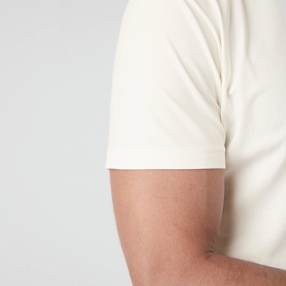 Camiseta de algodón Pima para hombre - Blanco roto