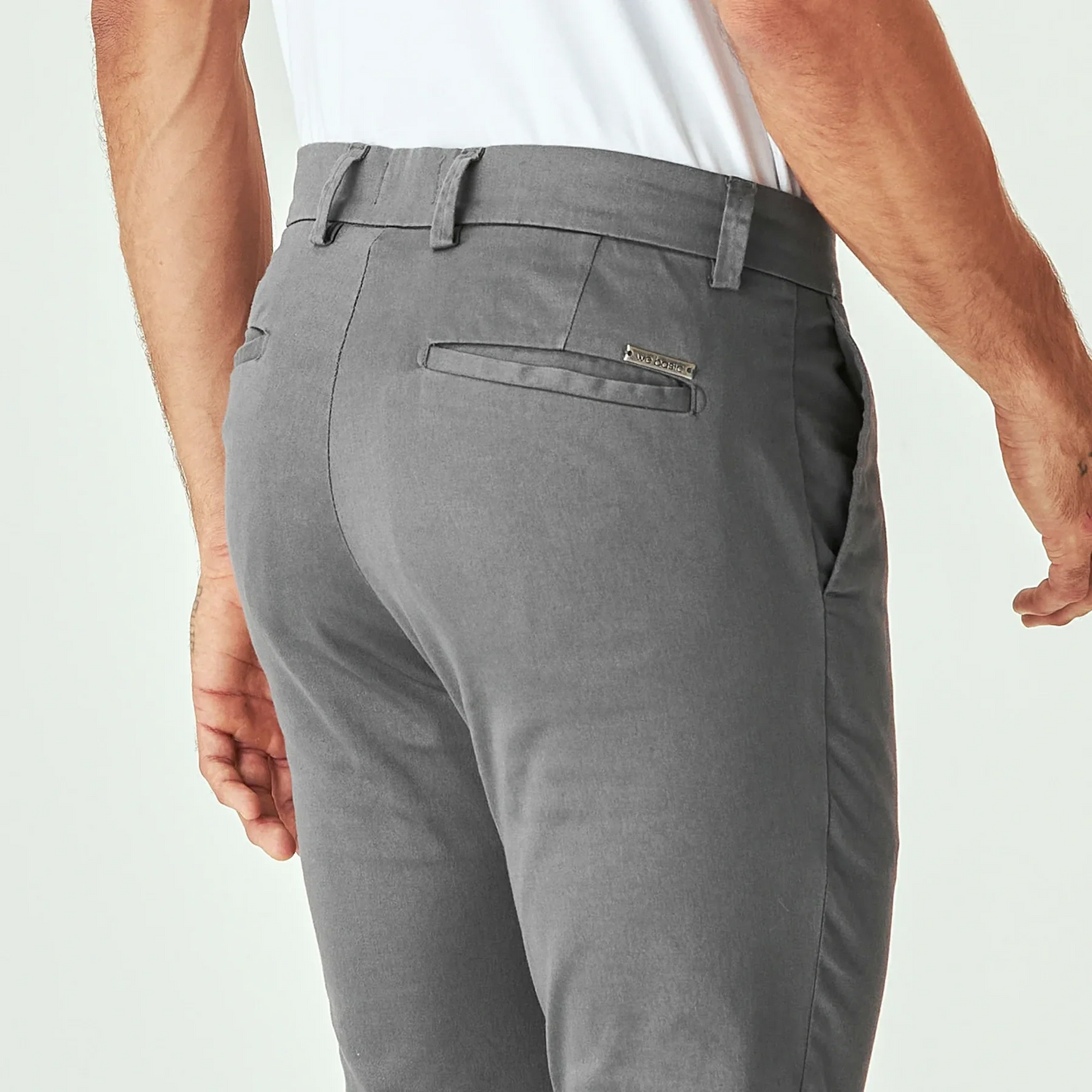 Pantalones de diario a medida en gris plomo