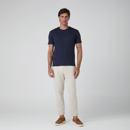 Camiseta de algodón Pima para hombre - Azul marino